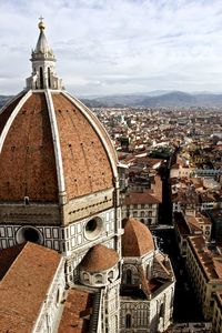 Duomo's dome seen from atop bell tower