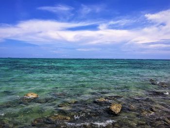 Scenic view of sea against sky