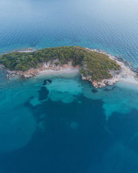 High angle view of sea shore