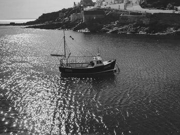 Boats in sea