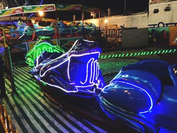 Light painting at night