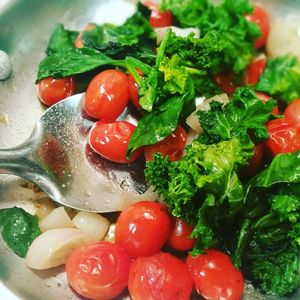 Close-up of salad in plate