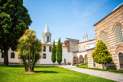 View of historic building against sky