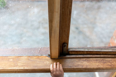 Close-up of wooden wall