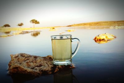 Close-up of drink on table