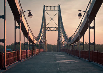 Bridge construction with lanterns landscape photo