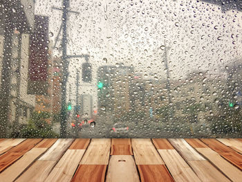 Raindrops on glass window