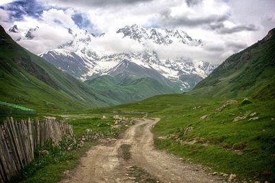 Scenic view of mountainous landscape