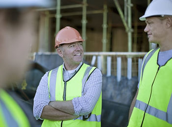 Man working at construction site