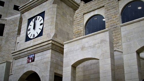 Low angle view of clock tower