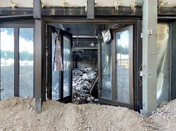 Interior of abandoned building