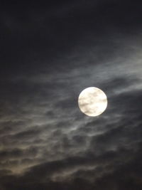 Scenic view of moon against sky at night