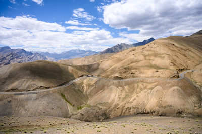 Scenic view of desert against sky