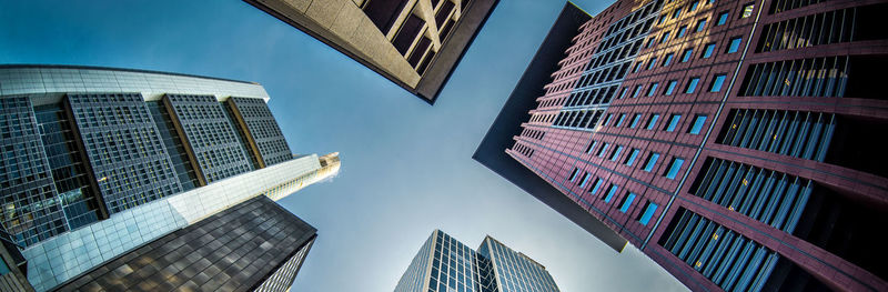 Low angle view of buildings against sky