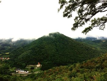 Scenic view of landscape against clear sky