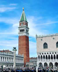 Low angle view st marks square venice, italy against sky