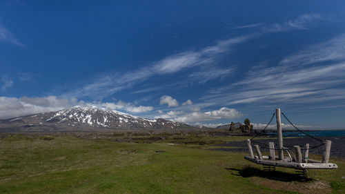 Scenic view of landscape against sky