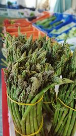 Close-up of vegetables for sale in market