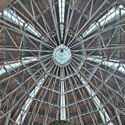 Low angle view of skylight