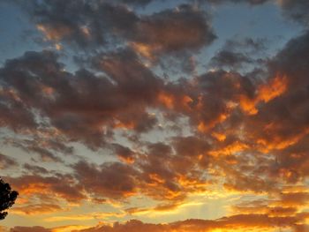 Low angle view of dramatic sky