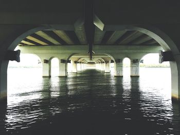 Columns in colonnade