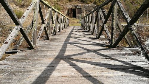 Shadow of sunlight on walkway