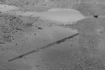 Close-up of water against sky