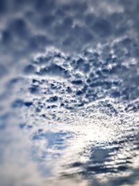 Low angle view of clouds in sky