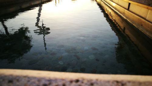 Reflection of clouds in water