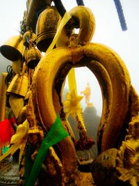 Close-up of statue against sky