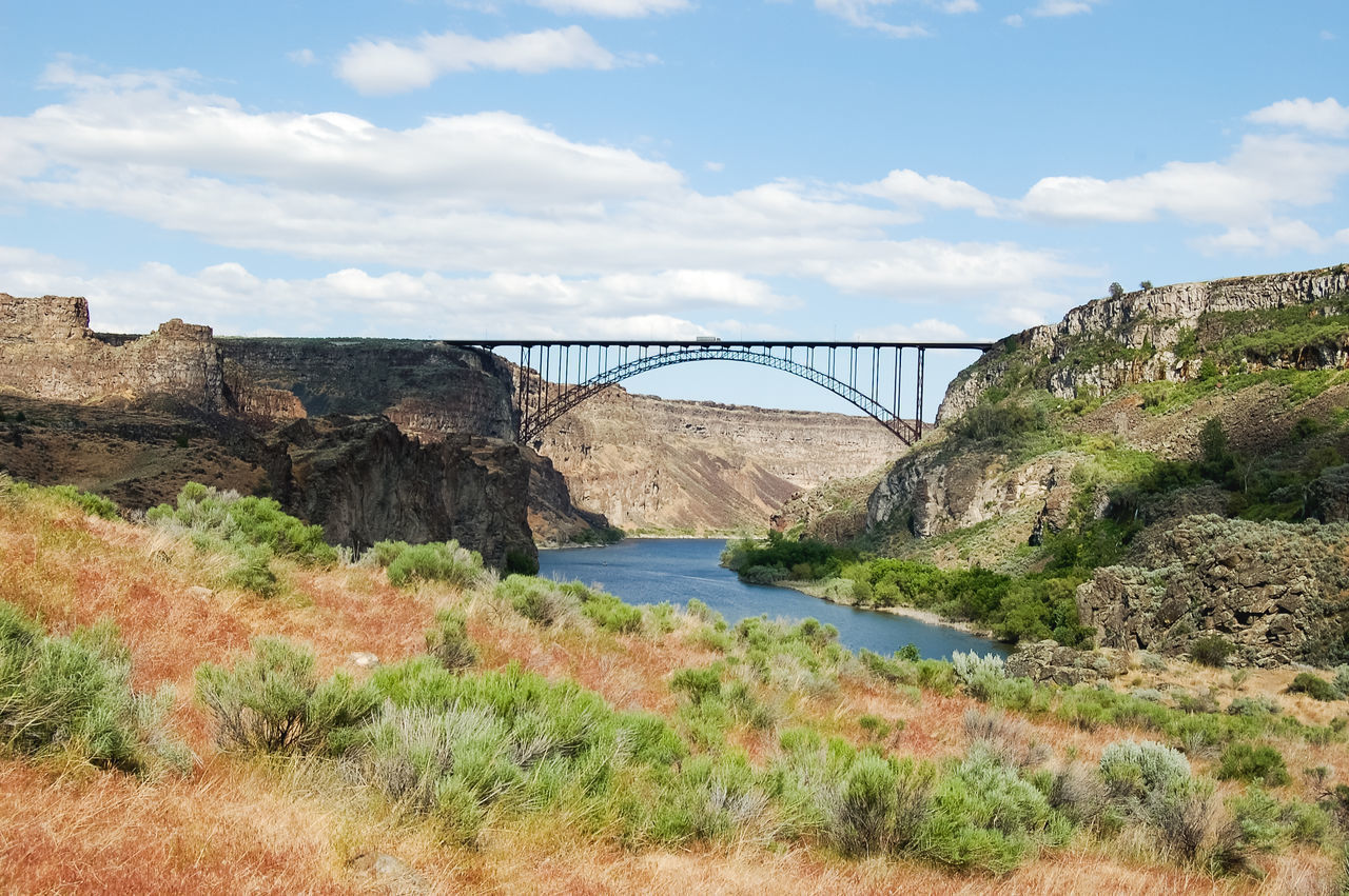 BRIDGE OVER RIVER BY SKY