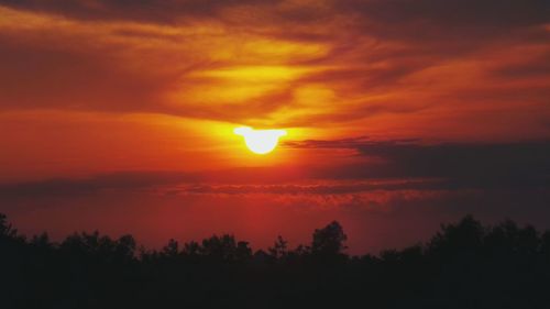 Scenic view of sunset sky