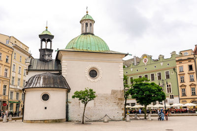 Exterior of buildings against sky in city