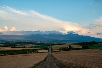 Scenic view of landscape against sky