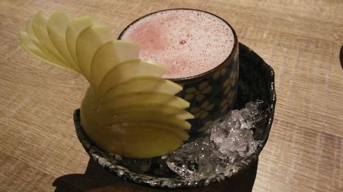 Close-up of fruit on table