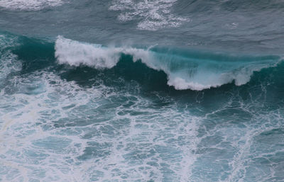 Full frame shot of wave in sea