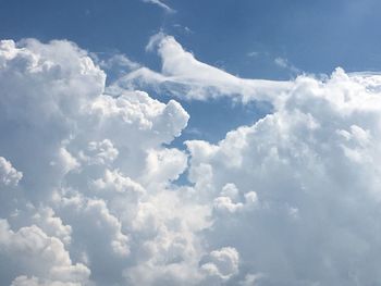 Low angle view of clouds in sky