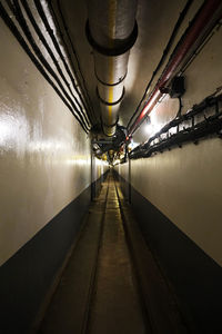 Illuminated underground walkway