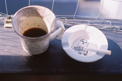 Close-up of food on table