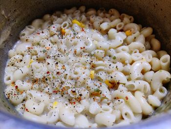 A very tasty, healthy, fresh home made italian pasta in a ceramic plate