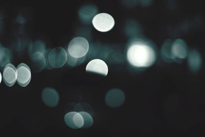 Defocused lights at night