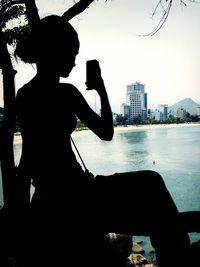 Woman in water