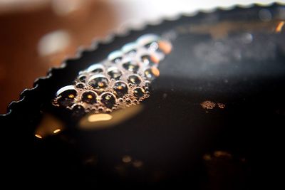 Close-up of black coffee on table