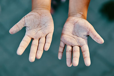 Close-up of human hand