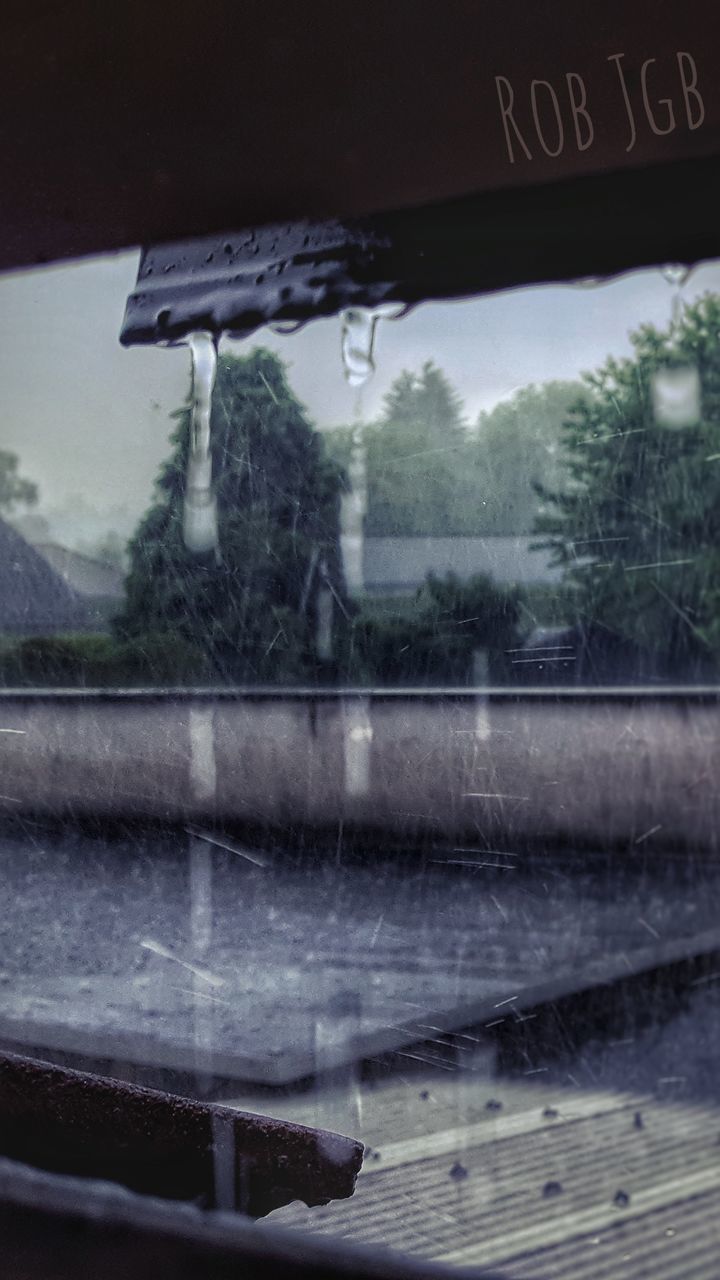 window, water, no people, tree, day, outdoors, lake, close-up, nature, cold temperature, sky