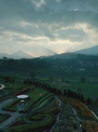 The beautiful refugia park is at the foot of the mountain