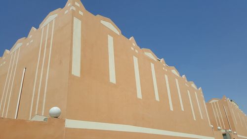 Low angle view of temple against clear sky