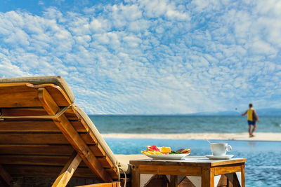 Scenic view of sea against sky