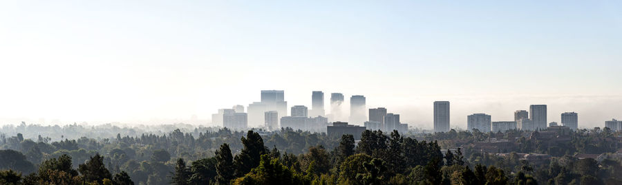 Century city panorama from the santa monica mountains