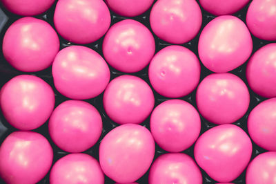 Full frame shot of pink for sale at market